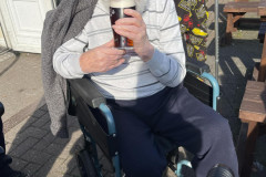 Out at the pub in the sunshine