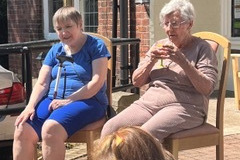 Beach day at care home in Rotherham