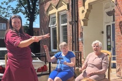 Beach day at care home in Rotherham