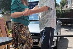 Beach day at care home in Rotherham