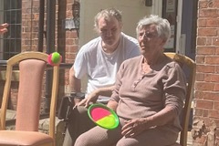 Beach day at care home in Rotherham