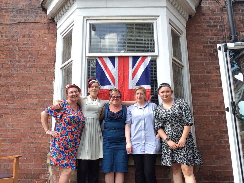 staff dressed up care home rotherham